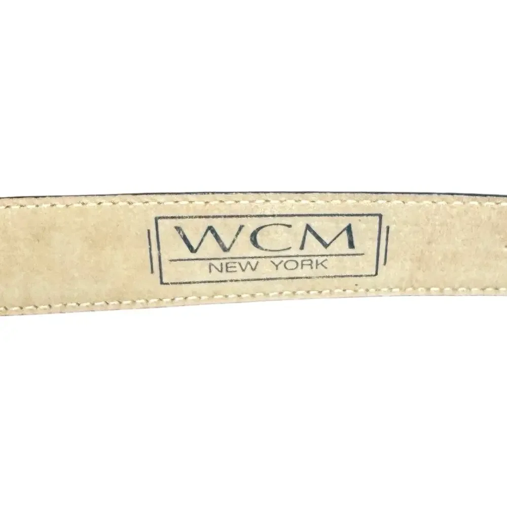 Vintage 90's Snakeskin WCM New York Genuine Python Belt Size L